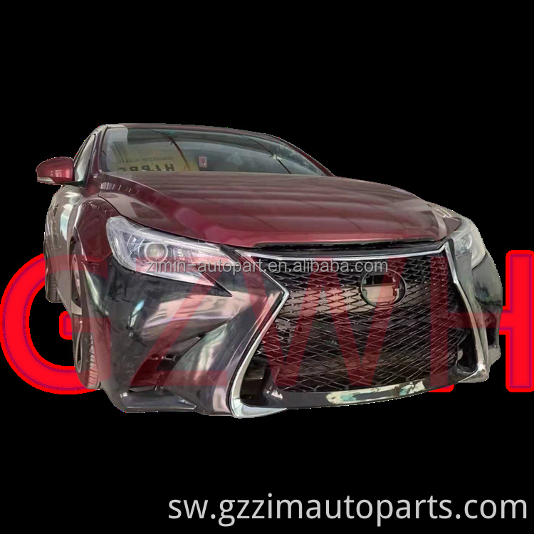 Vifaa vya Gari Kuboresha Facelift Front Bumper Bodykit Kwa mabadiliko ya Reiz kuwa GS250